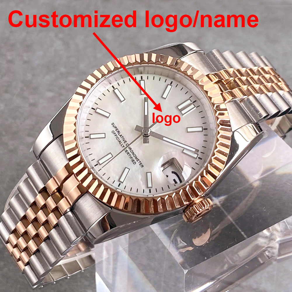 Rose Gold Bracelet - Customized Two Tone Rose Gold Case