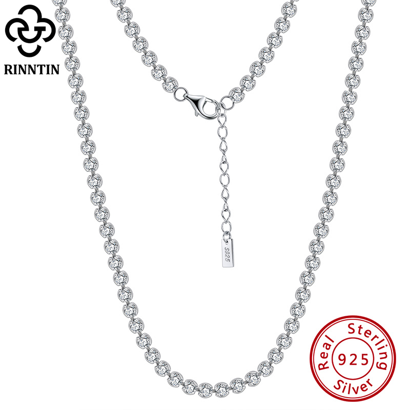 Tennis Bracelet Cubic - Rinntin Italian 2.5mm/3.0mm Cubic Zirconia Bezel-Set
