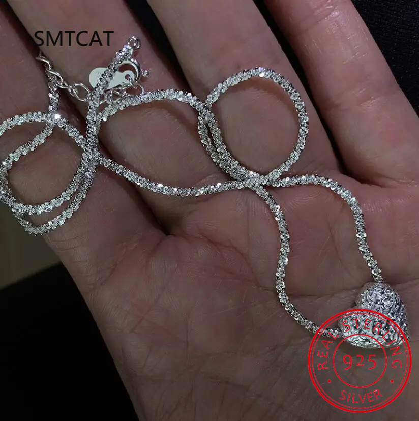 New Arrived S925 Sterling Silv – Crystal Choker Necklace recenzja i cena