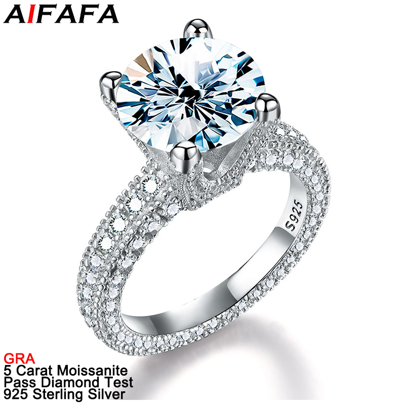 5 Carat Real Moissanite Diamon – Moissanite Ring recenzja i cena