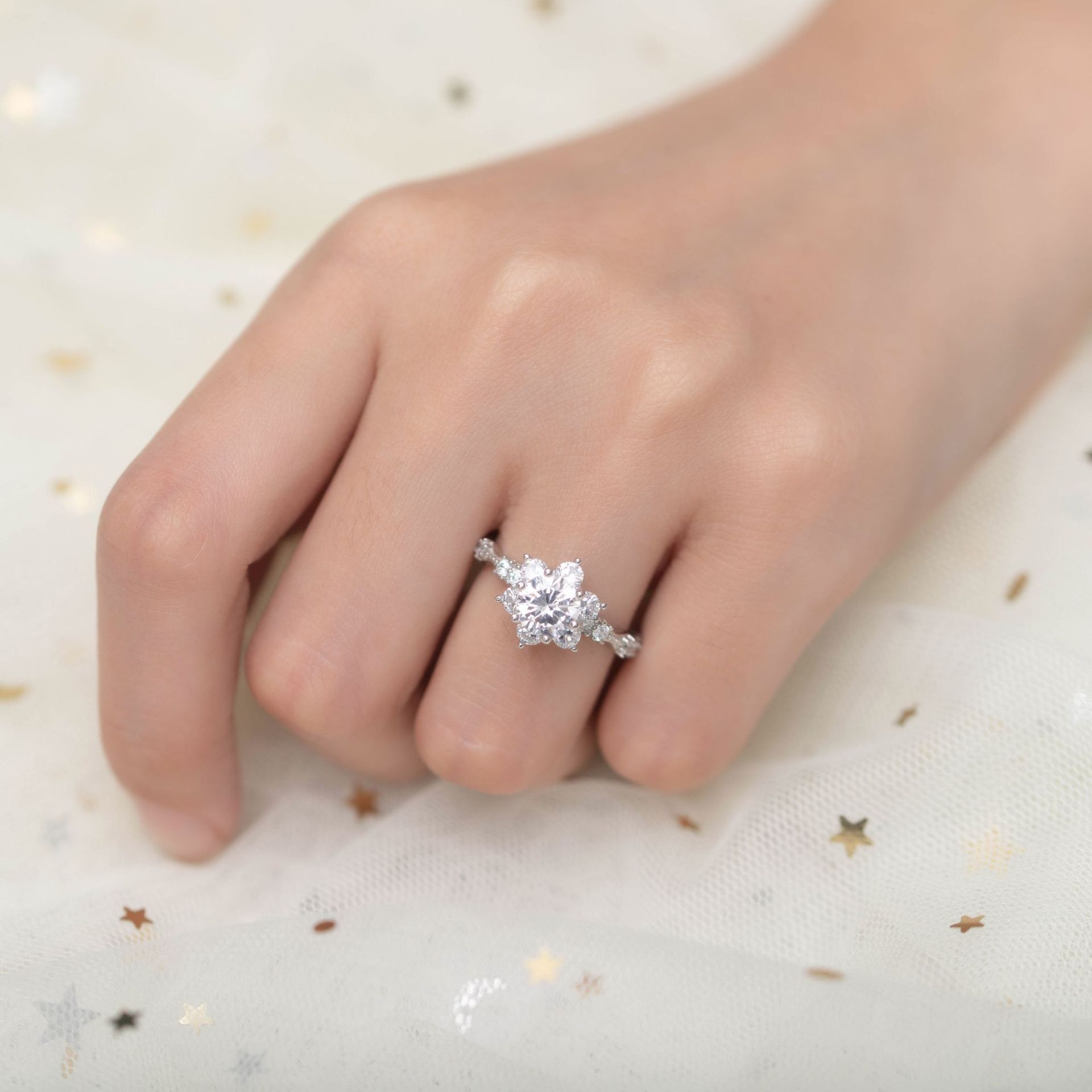 YANHUI Real PT950 Platinum Moi – Moissanite Ring recenzja i cena