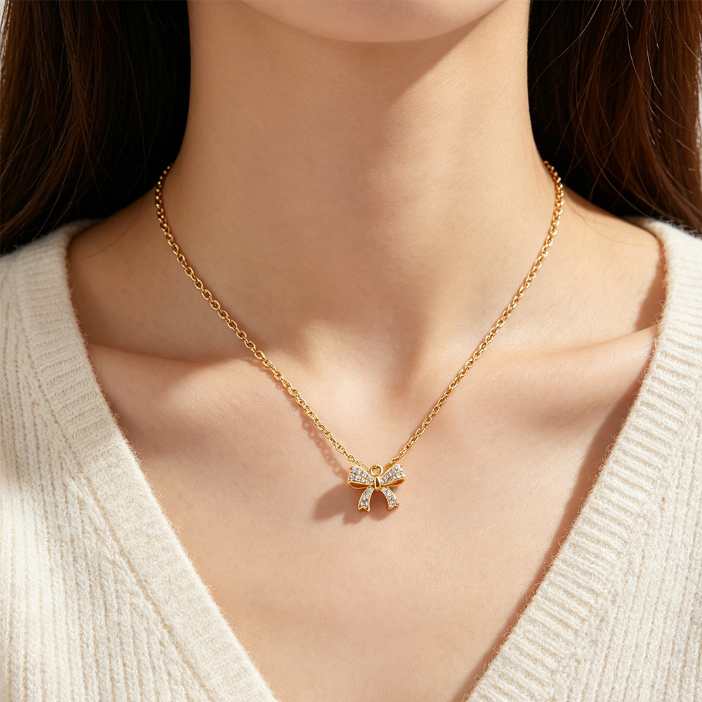 Bow Pendant Necklace with High – Eve Jewelry & Watches Distribuidor Oficial Rolex recenzja i cena