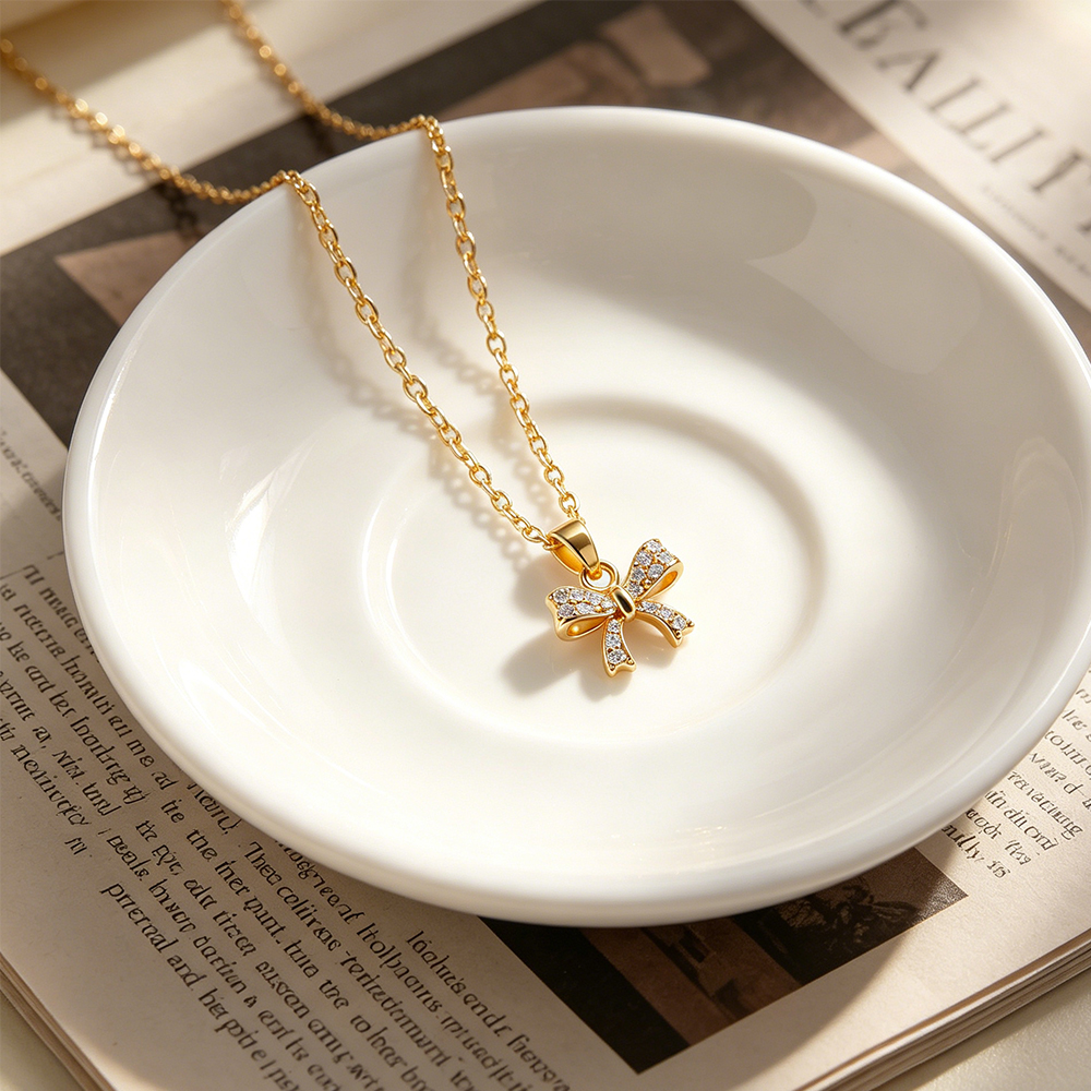 Bow Pendant Necklace with High – Eve Jewelry & Watches Distribuidor Oficial Rolex recenzja i cena