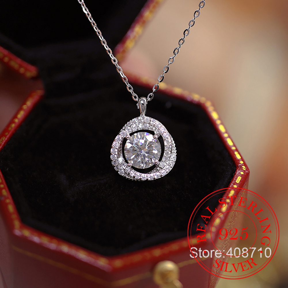 925 Sterling Silver Jewelry Ex – Crystal Choker Necklace recenzja i cena