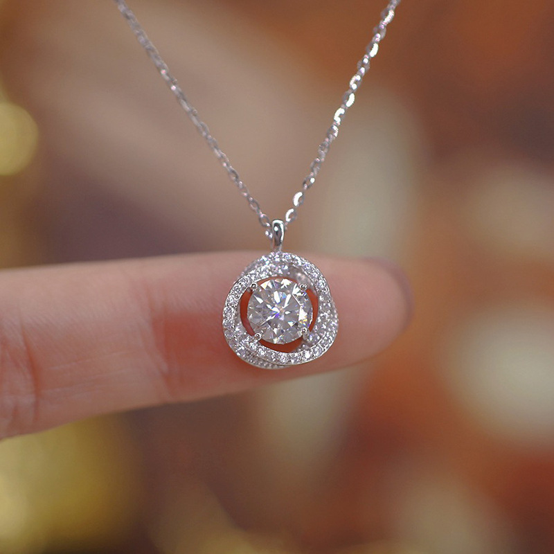 925 Sterling Silver Jewelry Ex – Crystal Choker Necklace recenzja i cena