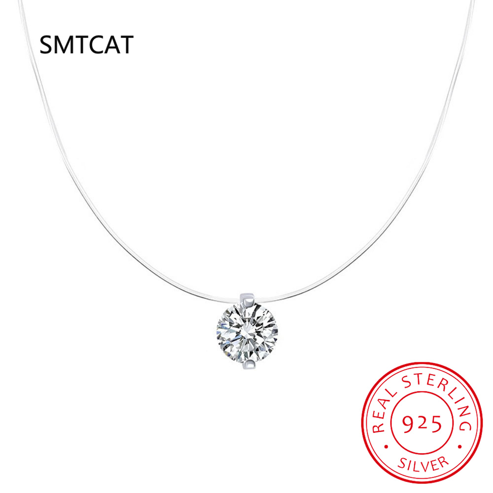 0.5-2CT D Color Moissanite Nec – Crystal Choker Necklace recenzja i cena