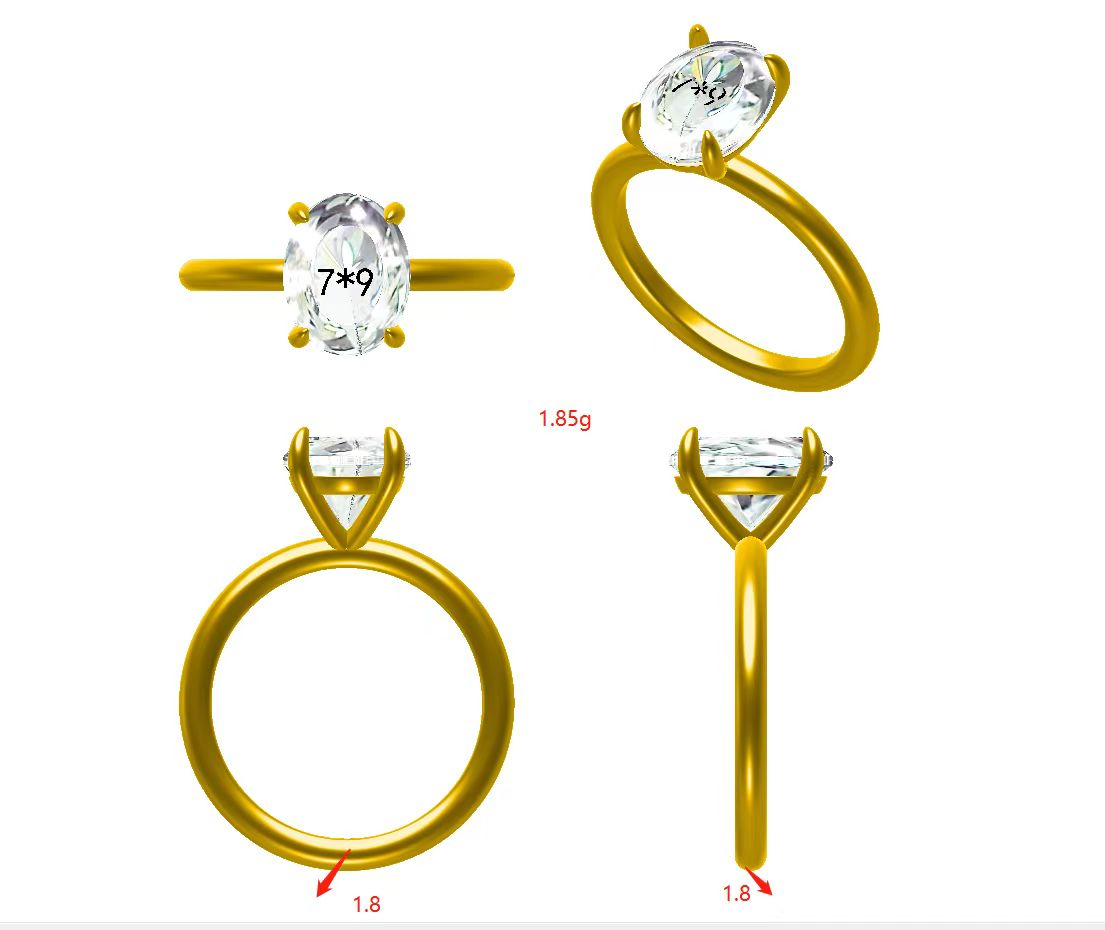 Smyoue Customized products Cus – Moissanite Ring recenzja i cena