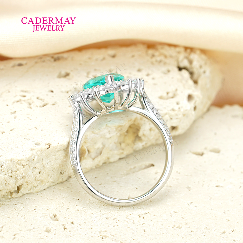 S925 Lab Paraiba Rings S925 Si – Moissanite Ring recenzja i cena
