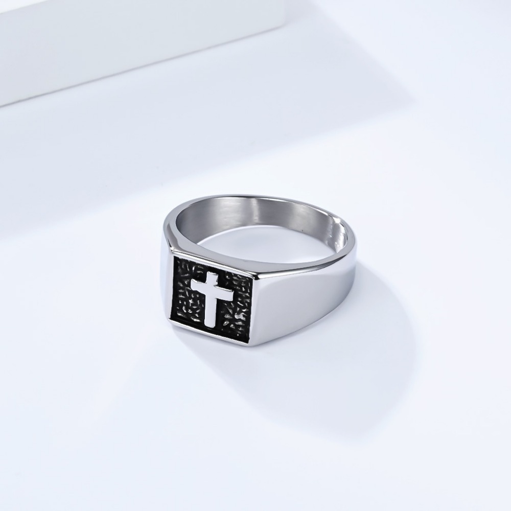 Somen Vintage Stainless Steel  – Mens Signet Ring recenzja i cena