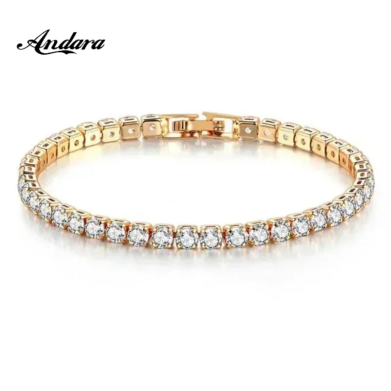 925 Sterling Silver Rose Gold  – Tennis Bracelet Cubic recenzja i cena