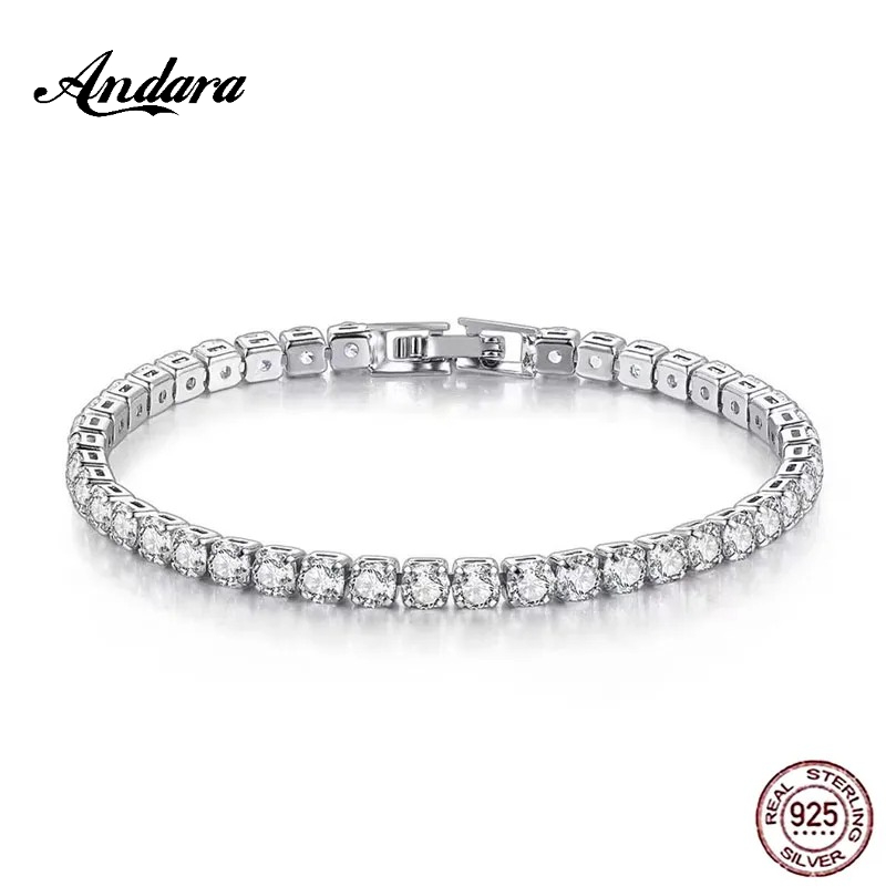 925 Sterling Silver Rose Gold  – Tennis Bracelet Cubic recenzja i cena