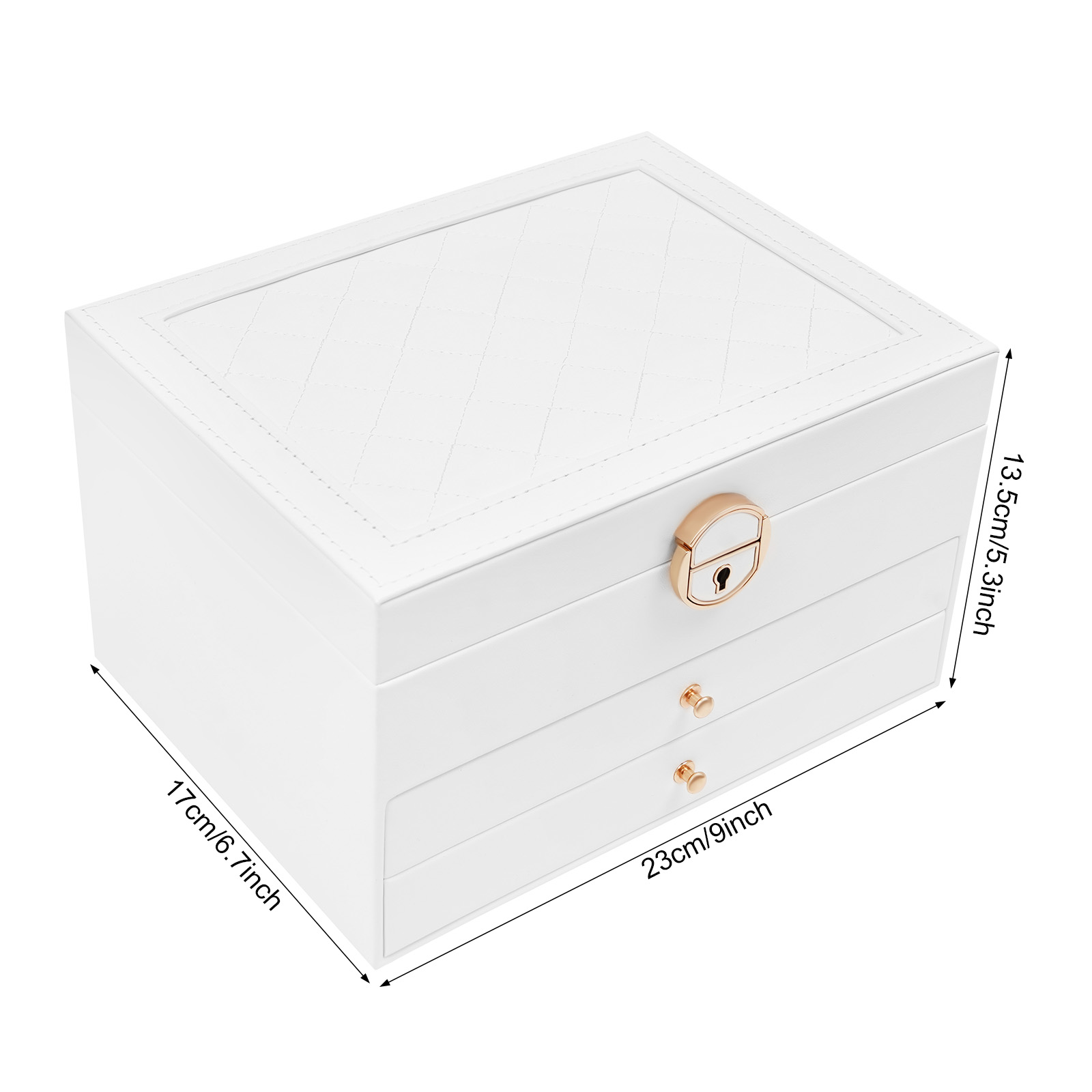 3 Tiers Jewelry Storage Box, S – Jewelry And Watches Store recenzja i cena