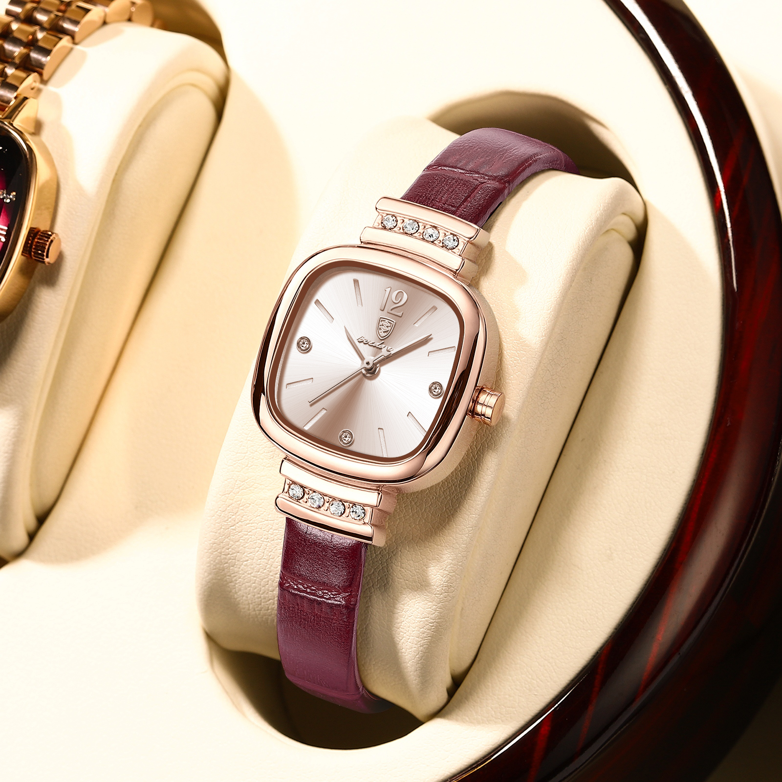 POEDAGAR Fashion Square Ladies – Jewelry Diamond Watches recenzja i cena