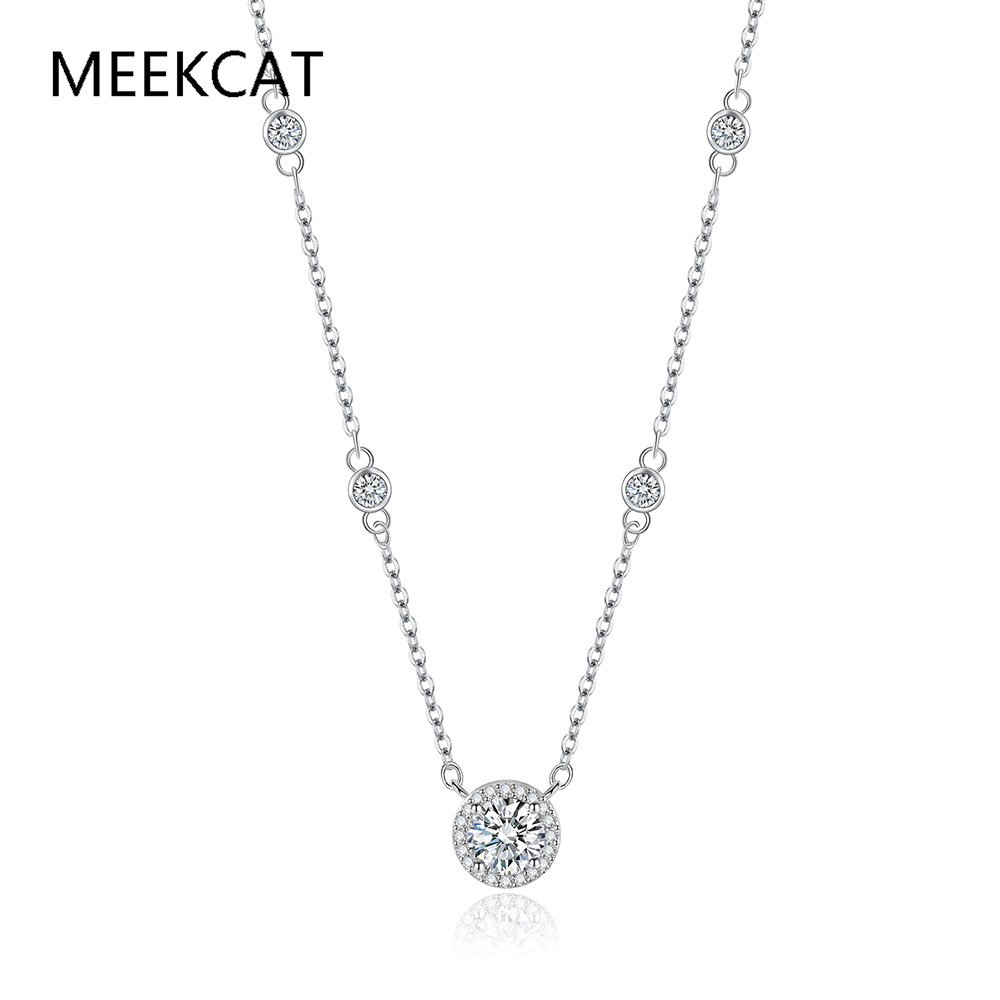 1/2/3CT Moissanite Necklaces f – Crystal Choker Necklace recenzja i cena