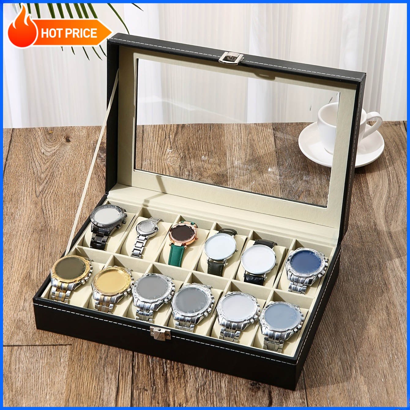 A Faux Leather Watch Storage B – Jewelry Box That Holds Watches recenzja i cena