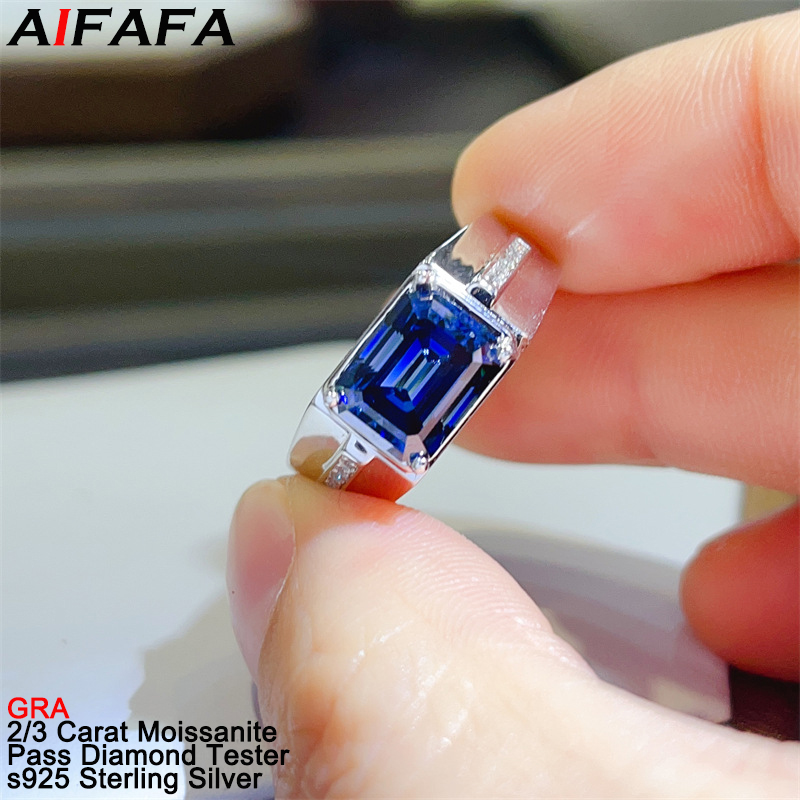 2/3 Carat Sapphire Moissanite  – Moissanite Ring recenzja i cena