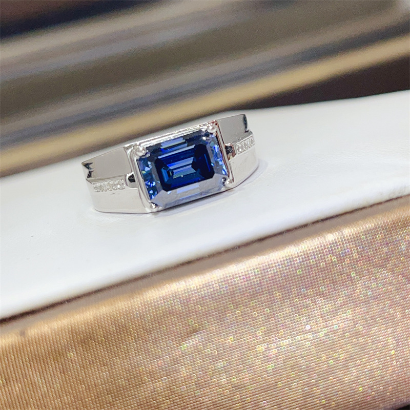 2/3 Carat Sapphire Moissanite  – Moissanite Ring recenzja i cena