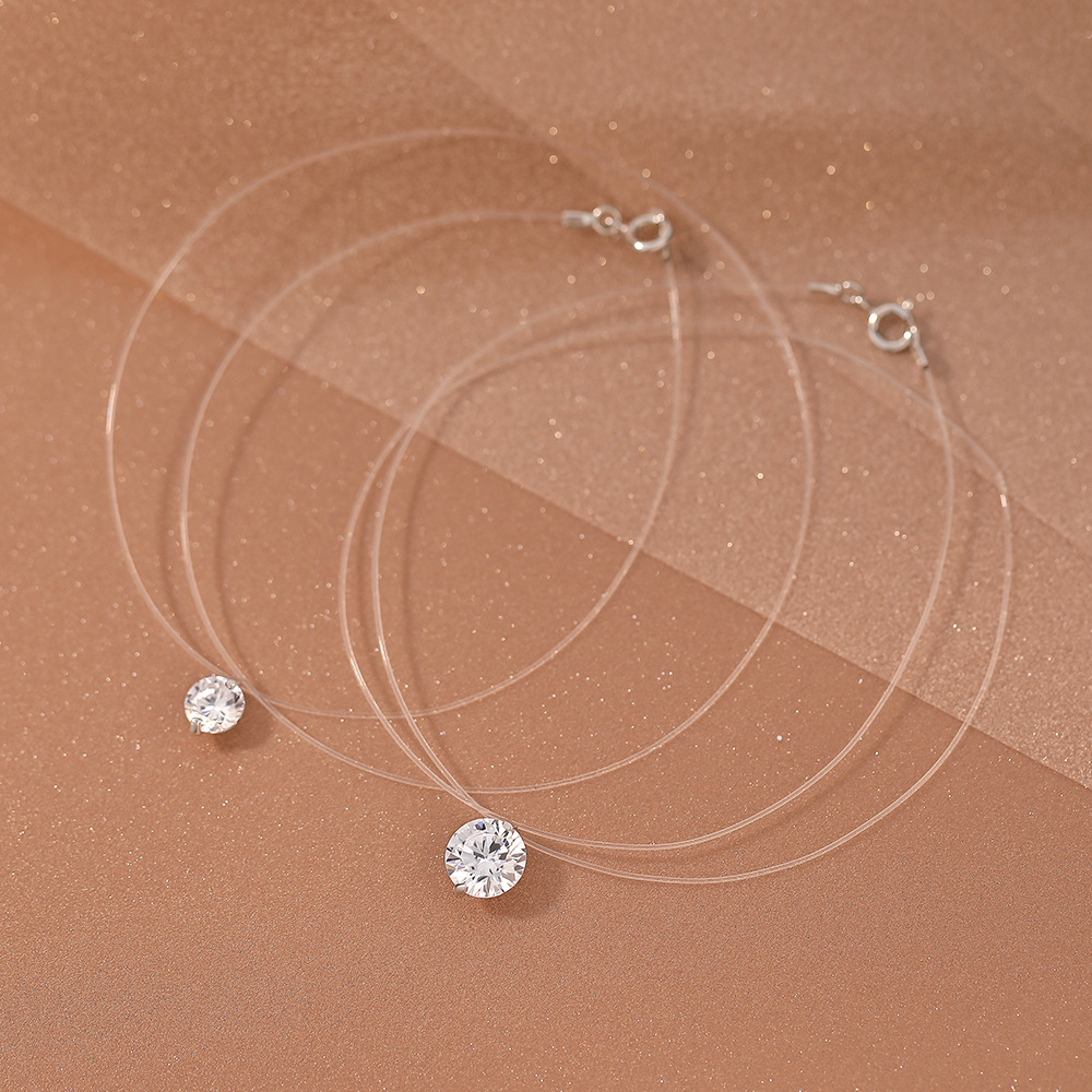 0.5-5CT Moissanite Pendant Nec – Crystal Choker Necklace recenzja i cena