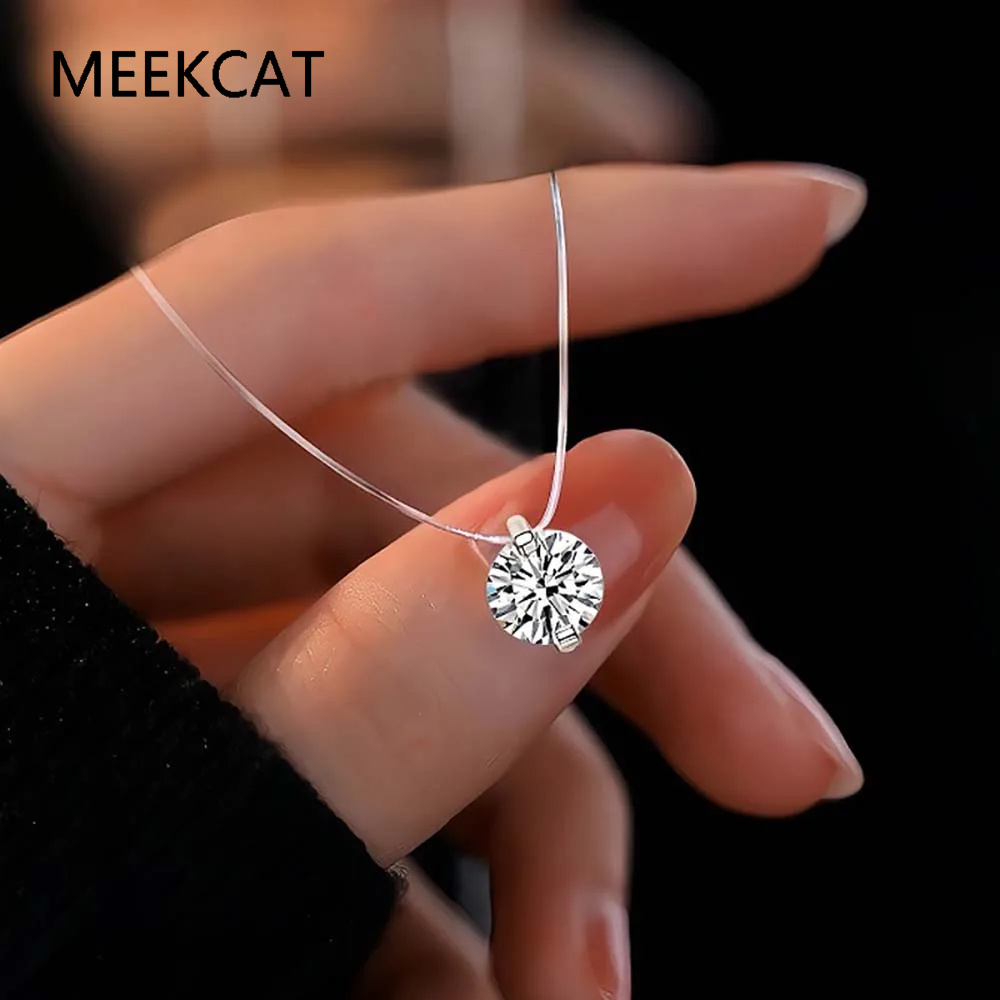0.5-5CT Moissanite Pendant Nec – Crystal Choker Necklace recenzja i cena