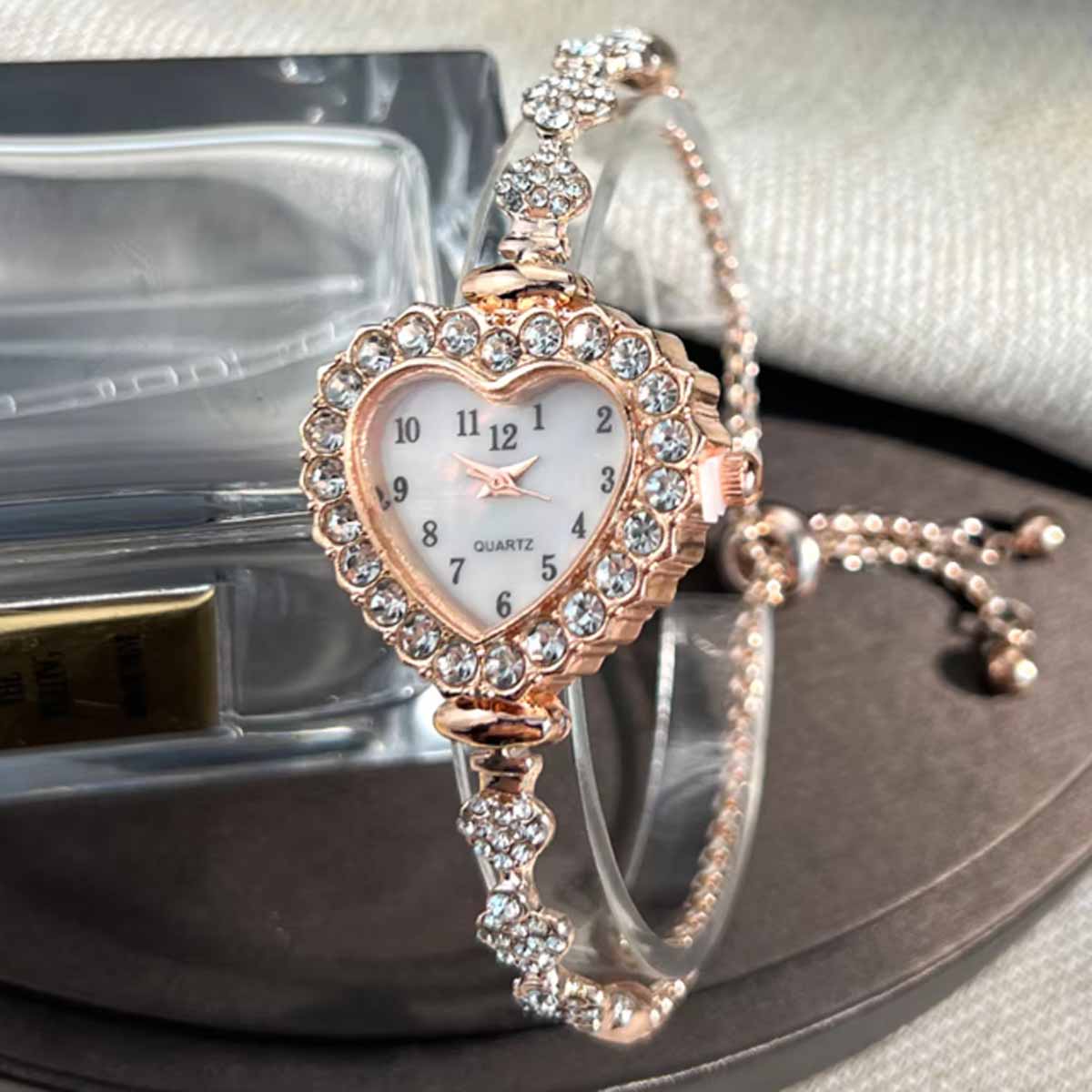 New Fashion Heart-shaped Ribbo – Jewelry Diamond Watches recenzja i cena