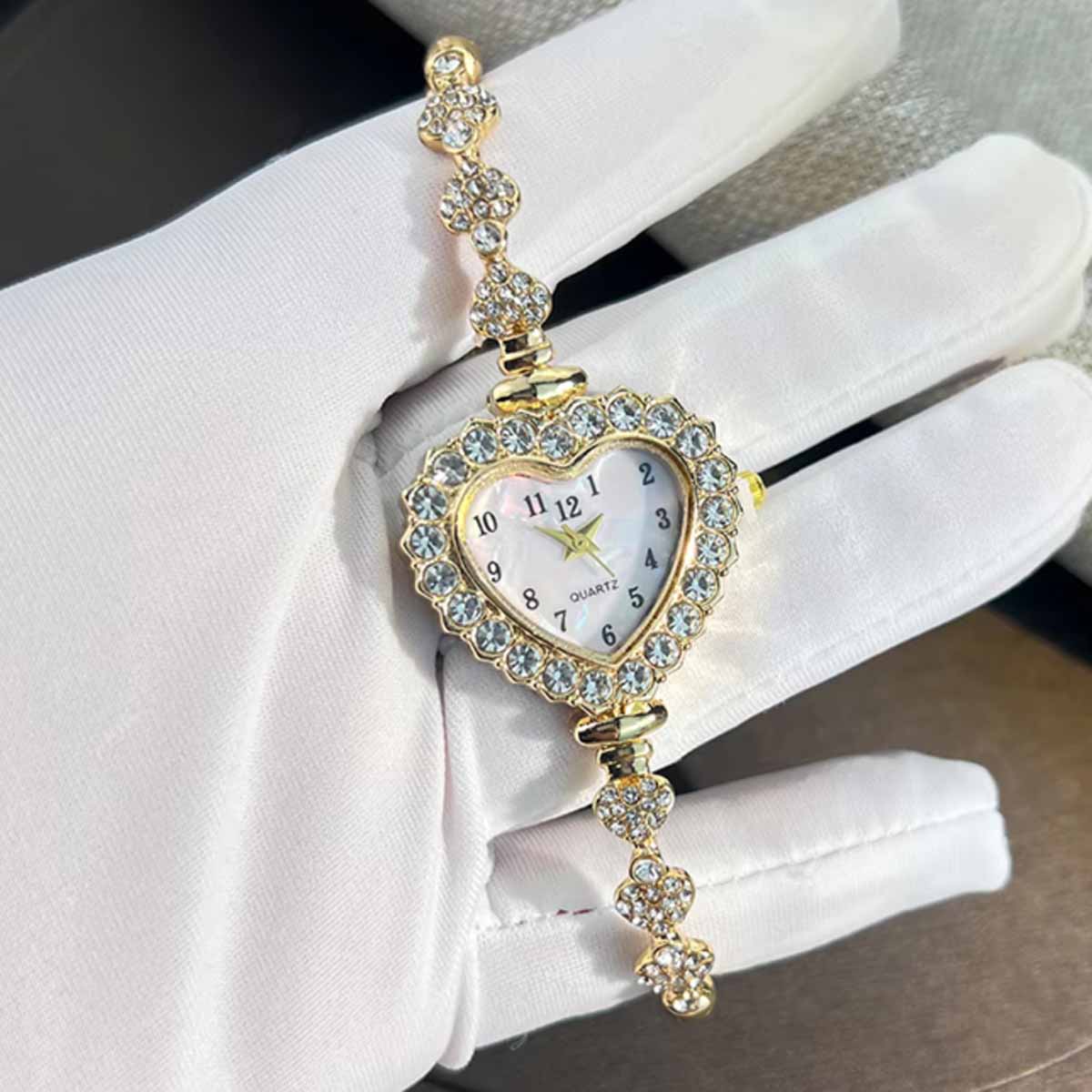 New Fashion Heart-shaped Ribbo – Jewelry Diamond Watches recenzja i cena