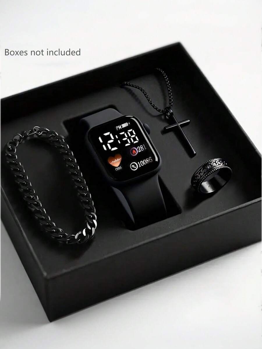 4pcs/Set Men's Business Casual – Best Jewelry Watches For Men recenzja i cena