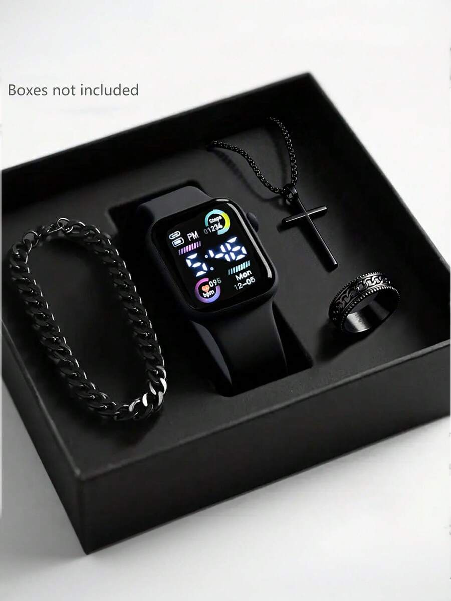 4pcs/Set Men's Business Casual – Best Jewelry Watches For Men recenzja i cena