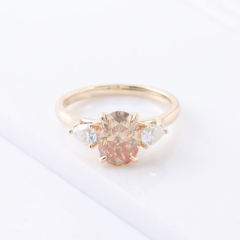 Provence 10K Yellow Gold Three – Moissanite Ring recenzja i cena