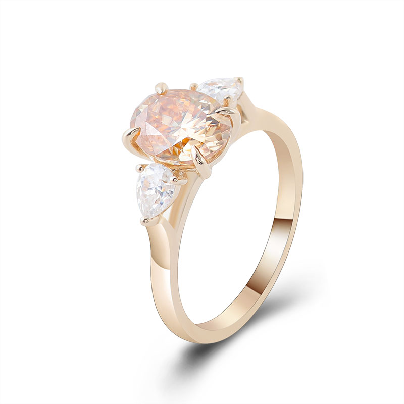Provence 10K Yellow Gold Three – Moissanite Ring recenzja i cena