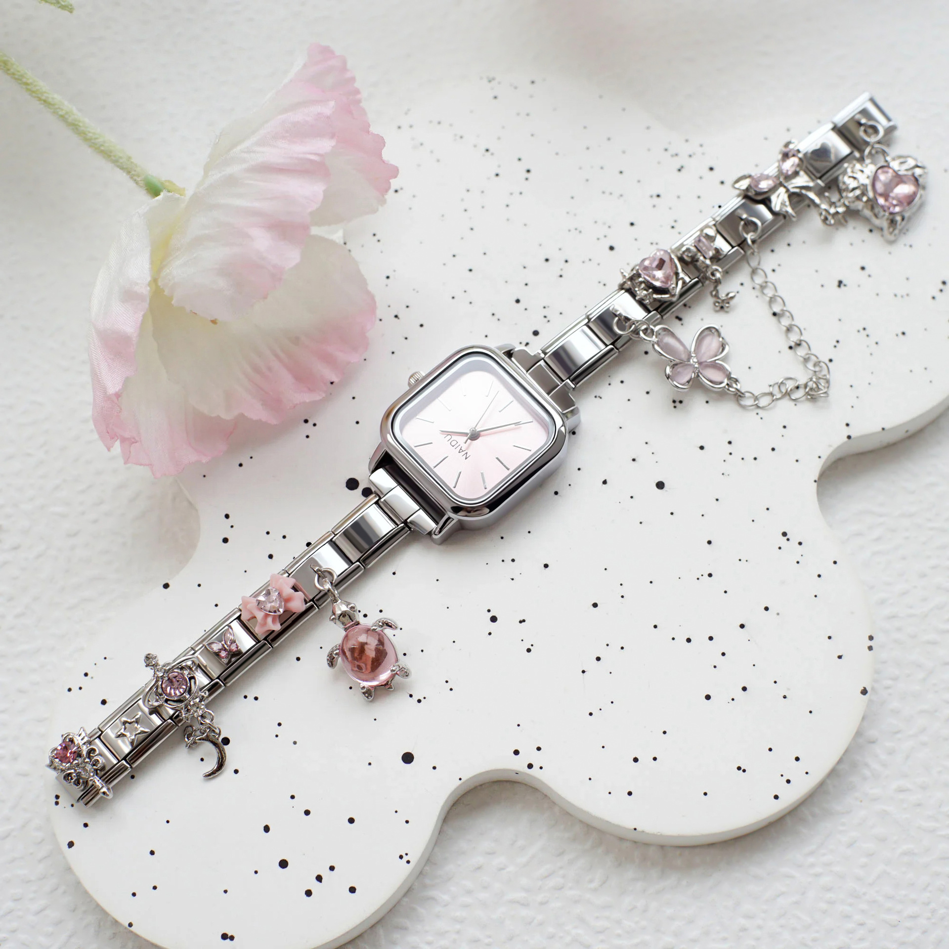 Women Square Italian Watch Sta – Jewelry Making Watches recenzja i cena