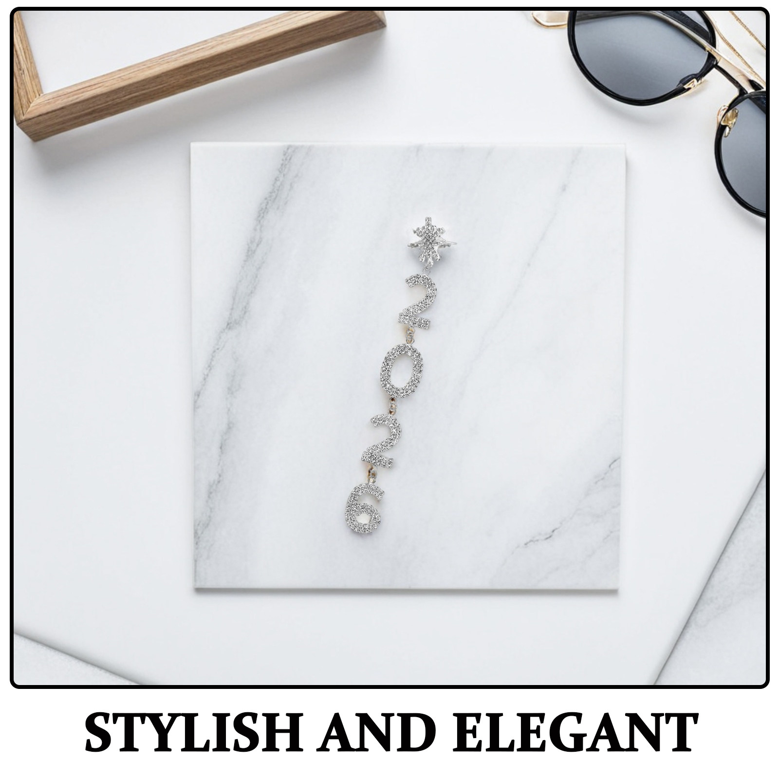 1Pair Elegant Crystal Dangle E – Eve Jewelry & Watches Distribuidor Oficial Rolex recenzja i cena