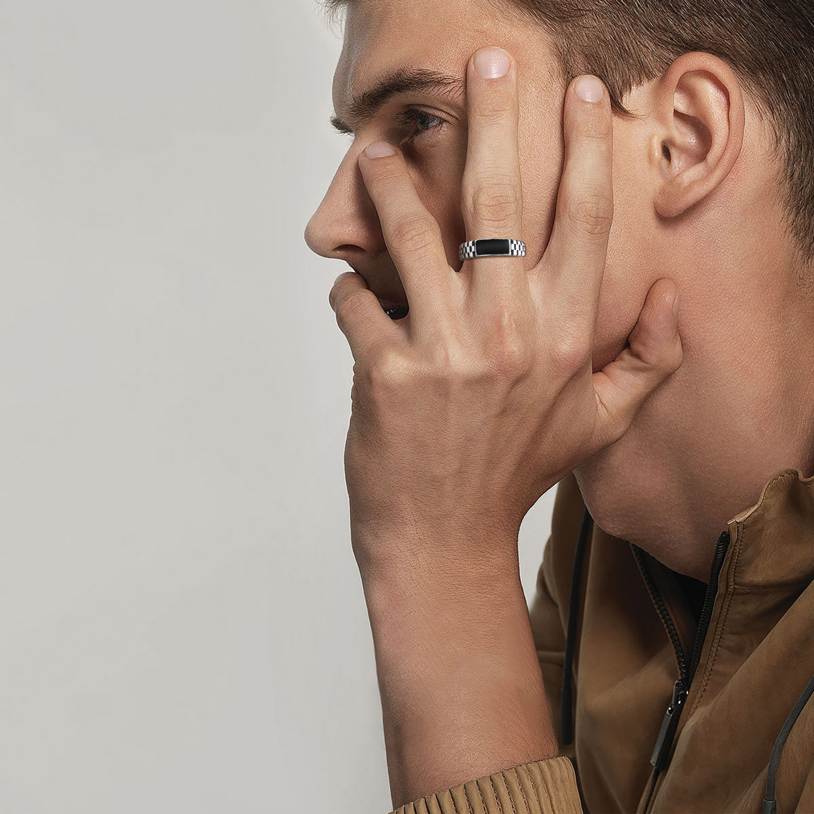 Vnox Mens Open Rings, Black En – Mens Signet Ring recenzja i cena