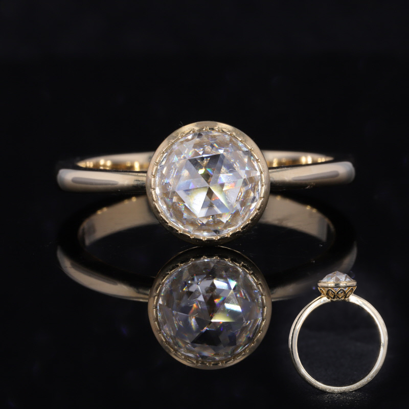 10k Yellow  Gold Engagement Ri – Moissanite Ring recenzja i cena