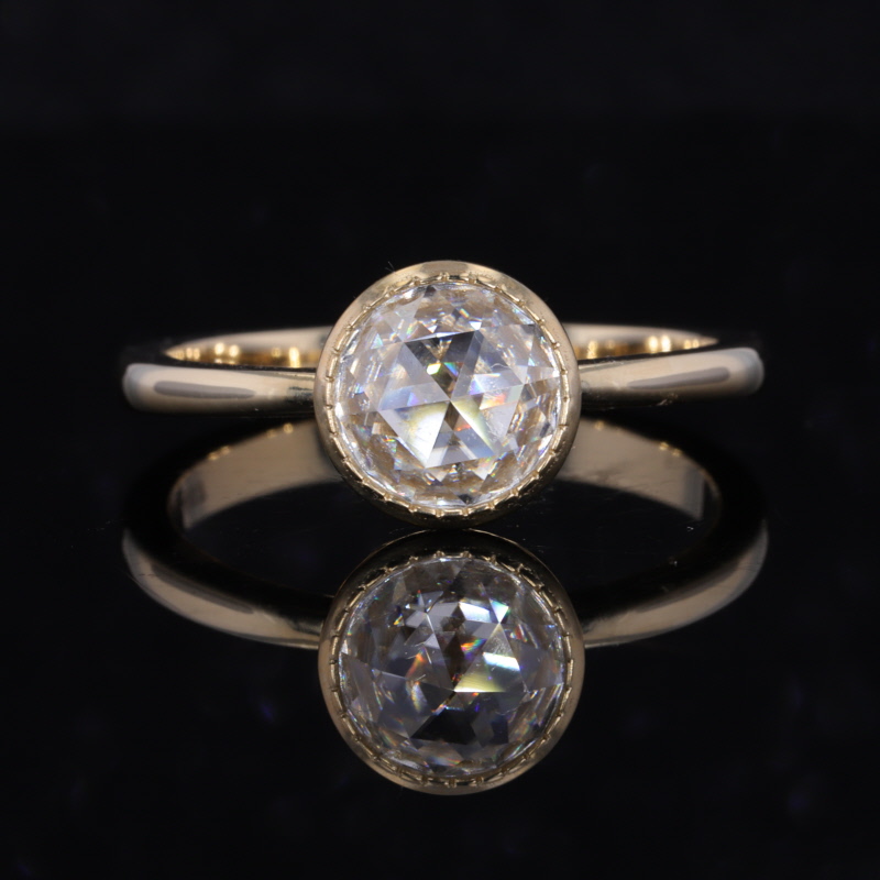 10k Yellow  Gold Engagement Ri – Moissanite Ring recenzja i cena