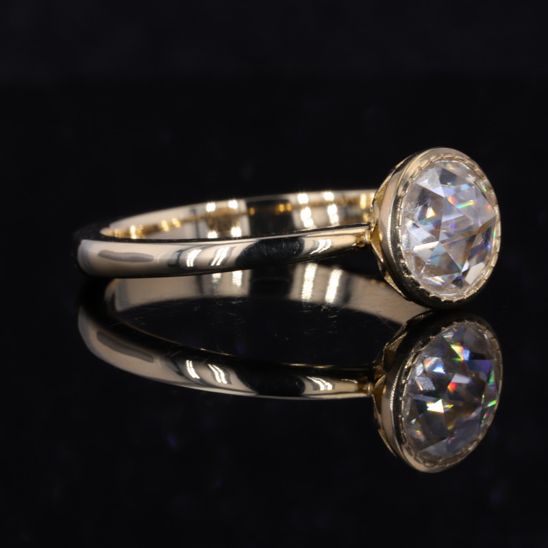 10k Yellow  Gold Engagement Ri – Moissanite Ring recenzja i cena