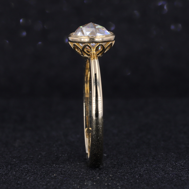 10k Yellow  Gold Engagement Ri – Moissanite Ring recenzja i cena