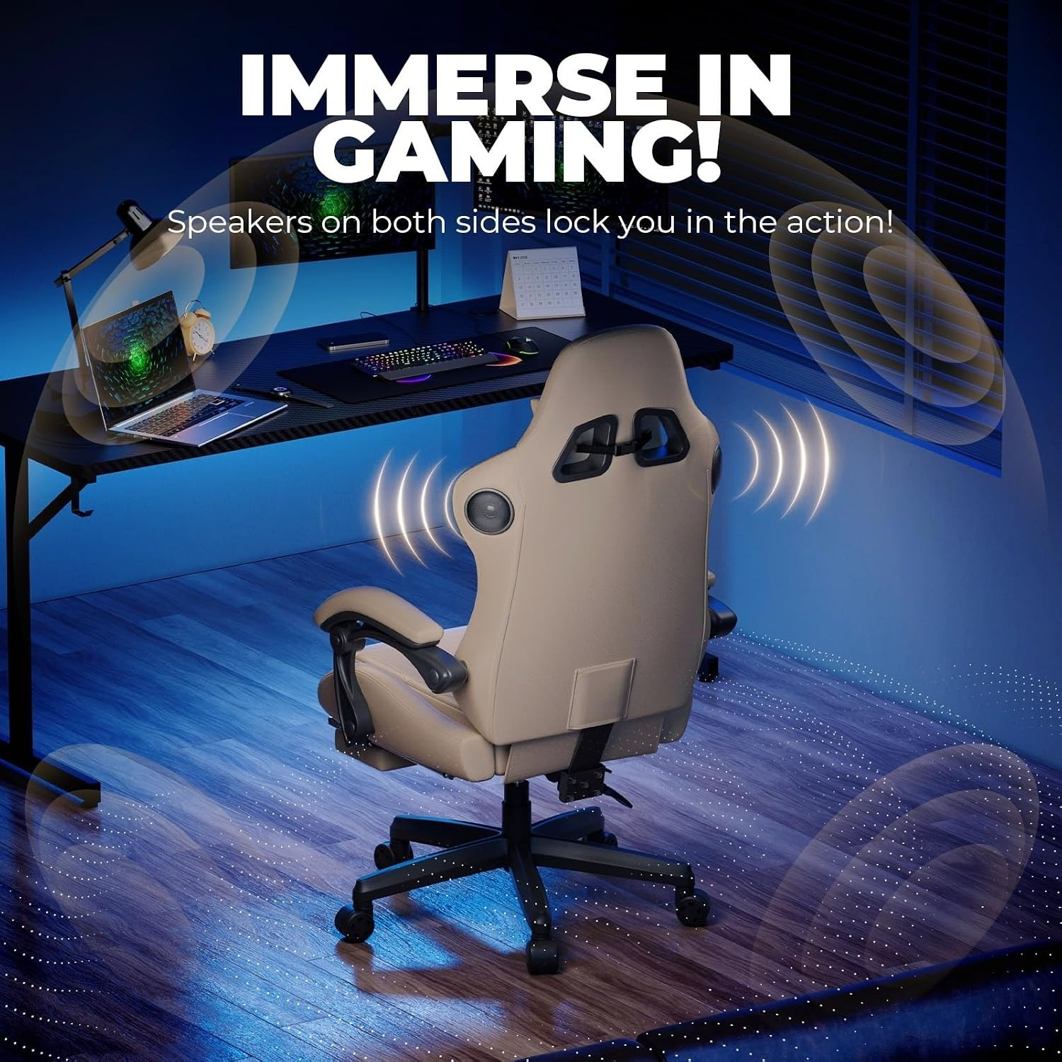 Gaming Chair with Speakers ACE – S&S Watches & Jewelry Ho Chi Minh recenzja i cena
