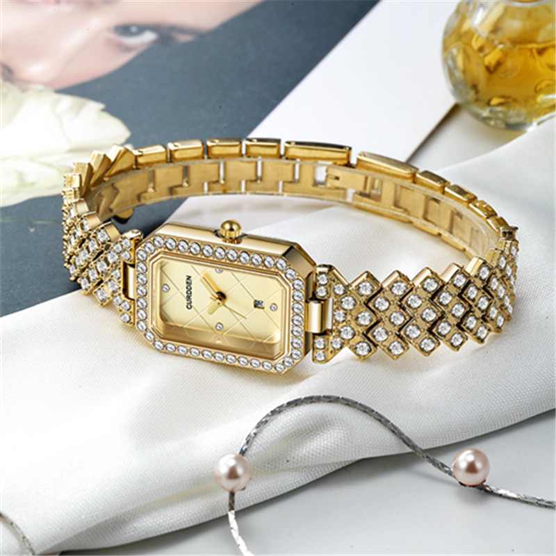 Original CURDDEN Brand Rectang – Jewelry Diamond Watches recenzja i cena