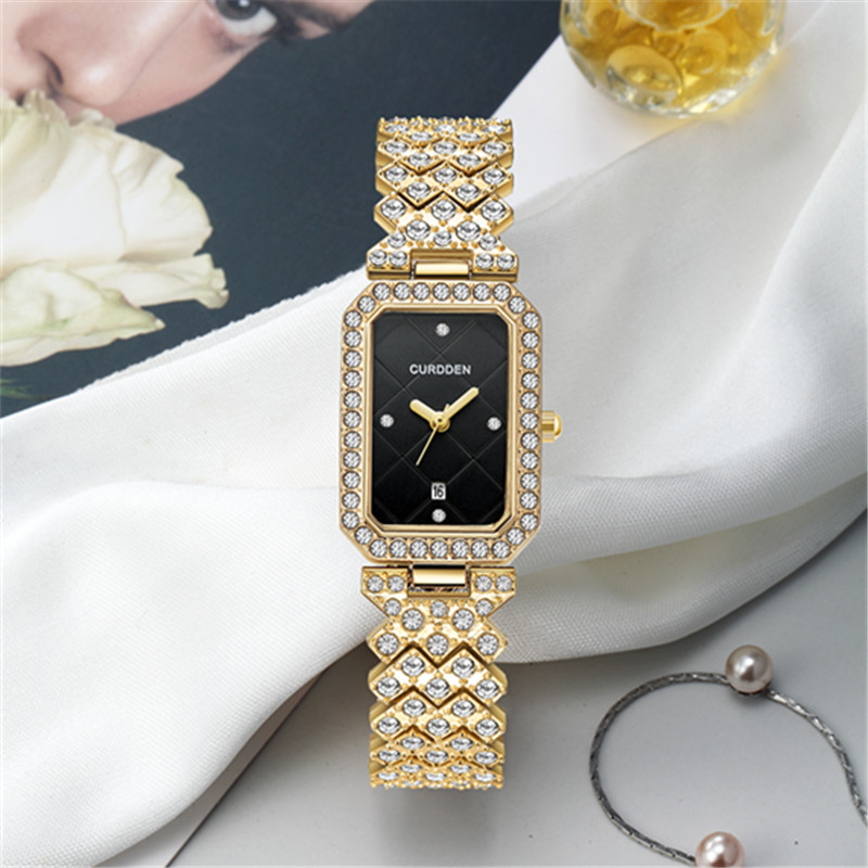 Original CURDDEN Brand Rectang – Jewelry Diamond Watches recenzja i cena