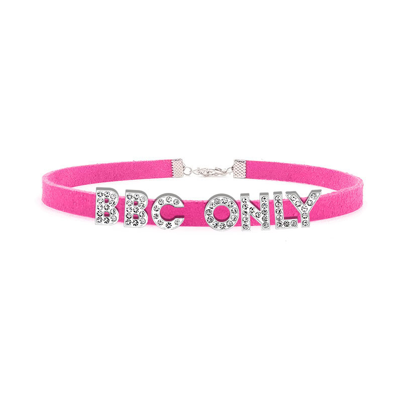 Rhinestone Letter BBC ONLY Nec – Crystal Choker Necklace recenzja i cena