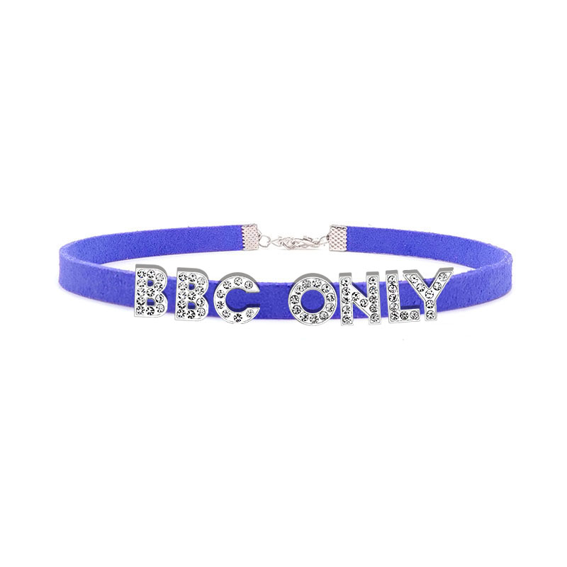 Rhinestone Letter BBC ONLY Nec – Crystal Choker Necklace recenzja i cena
