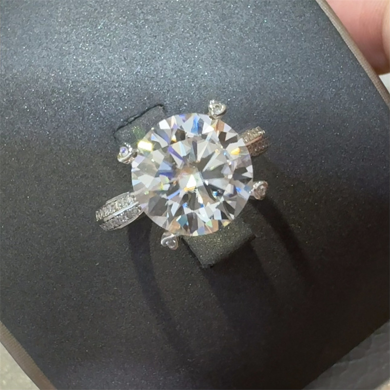 New 5 Carat D Color VVS1 Moiss – Moissanite Ring recenzja i cena