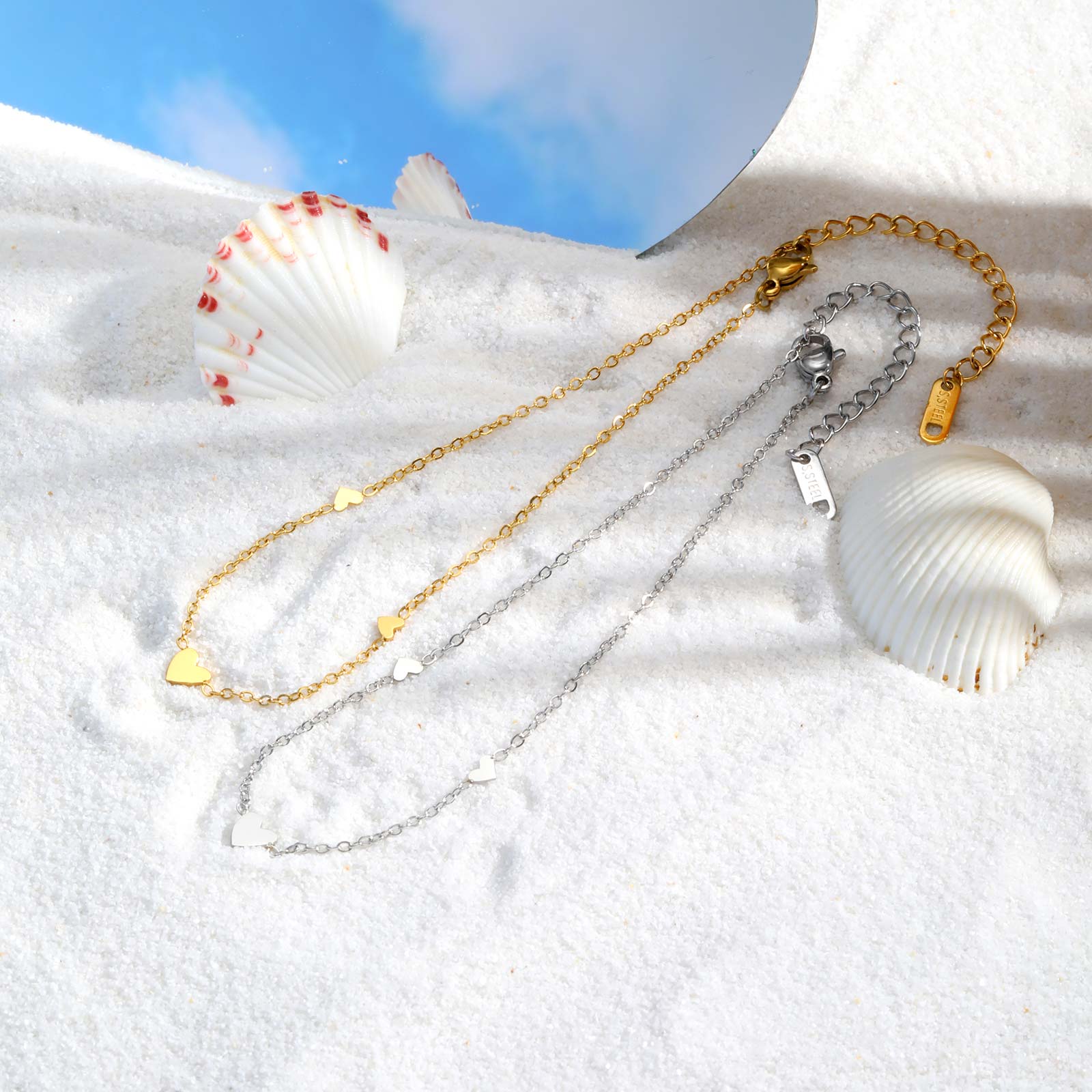 Stainless Steel Heart Anklets  – Jc Jewelry & Watches Reviews recenzja i cena