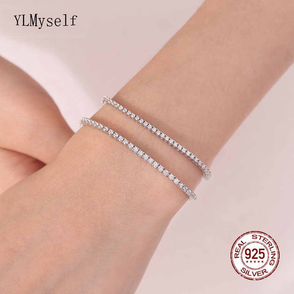 Real Silver 1.75mm/1.5mm White – Tennis Bracelet Cubic recenzja i cena
