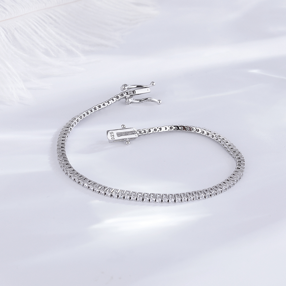 Real Silver 1.75mm/1.5mm White – Tennis Bracelet Cubic recenzja i cena