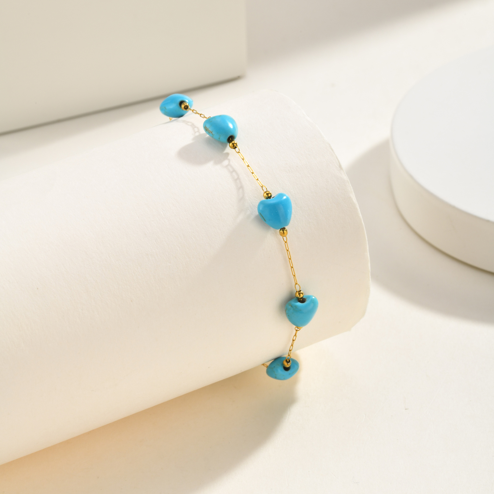 Turquoise Heart Anklet, Women' – Jc Jewelry & Watches Reviews recenzja i cena