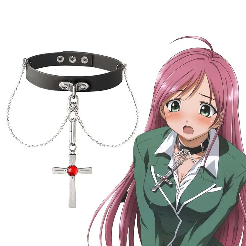 Anime Rosario And Vampire Red  – Crystal Choker Necklace recenzja i cena