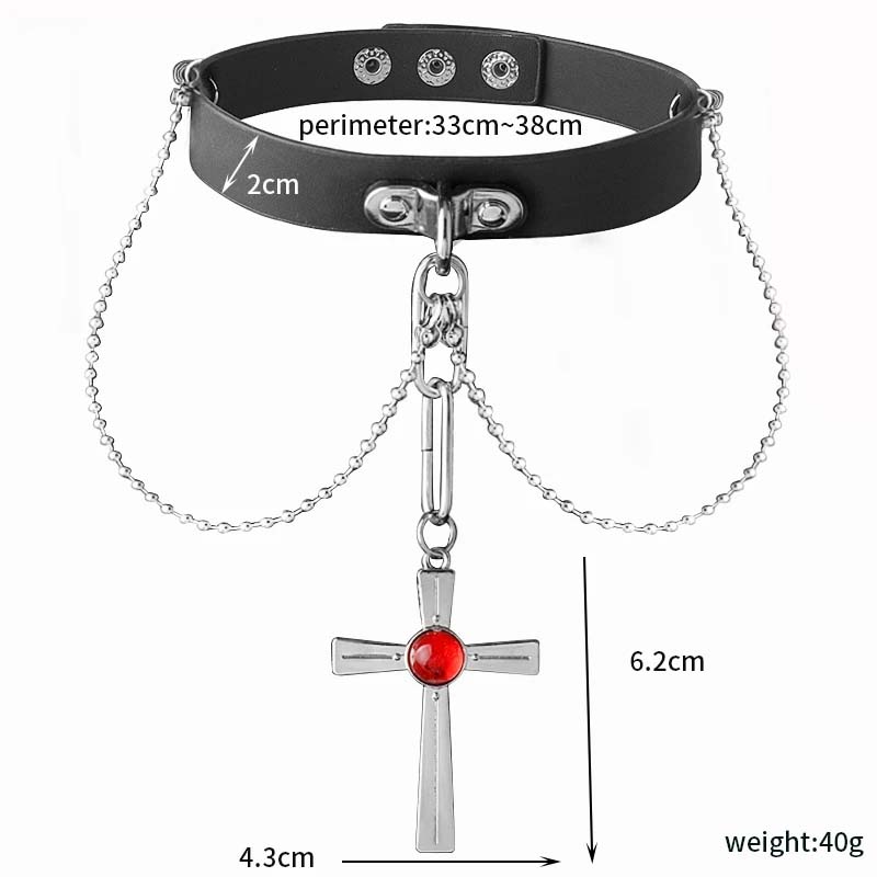 Anime Rosario And Vampire Red  – Crystal Choker Necklace recenzja i cena