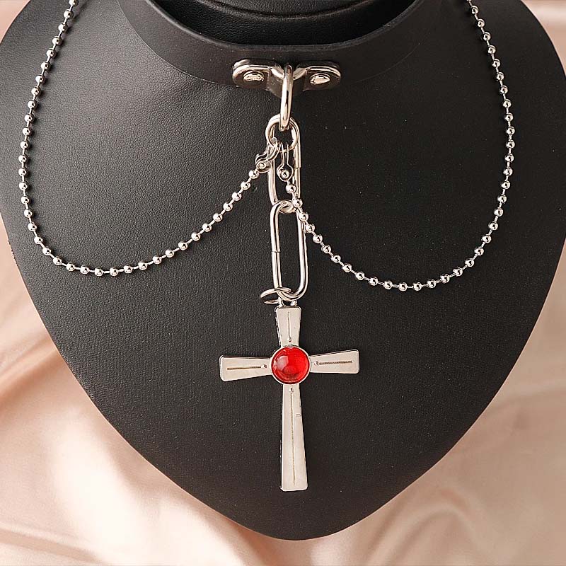 Anime Rosario And Vampire Red  – Crystal Choker Necklace recenzja i cena
