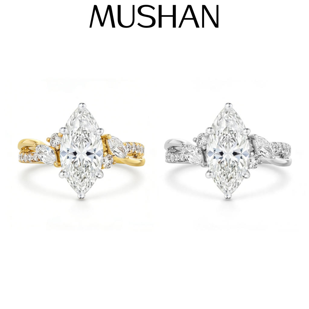 MUSHAN Custom Jewelry 925 Ster – Moissanite Ring recenzja i cena